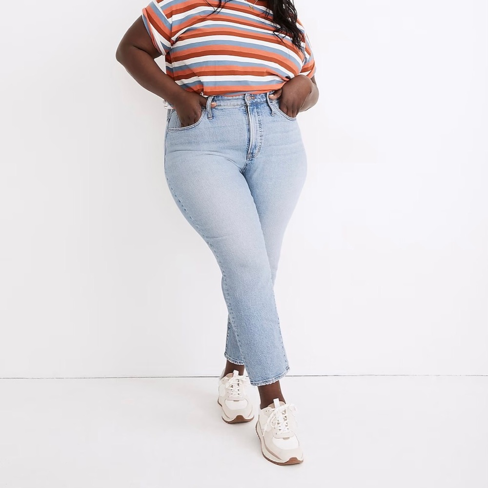 Madewell The Plus Size Perfect Vintage High Rise Waist Stretch Jeans Fiore Wash - Picture 2 of 10